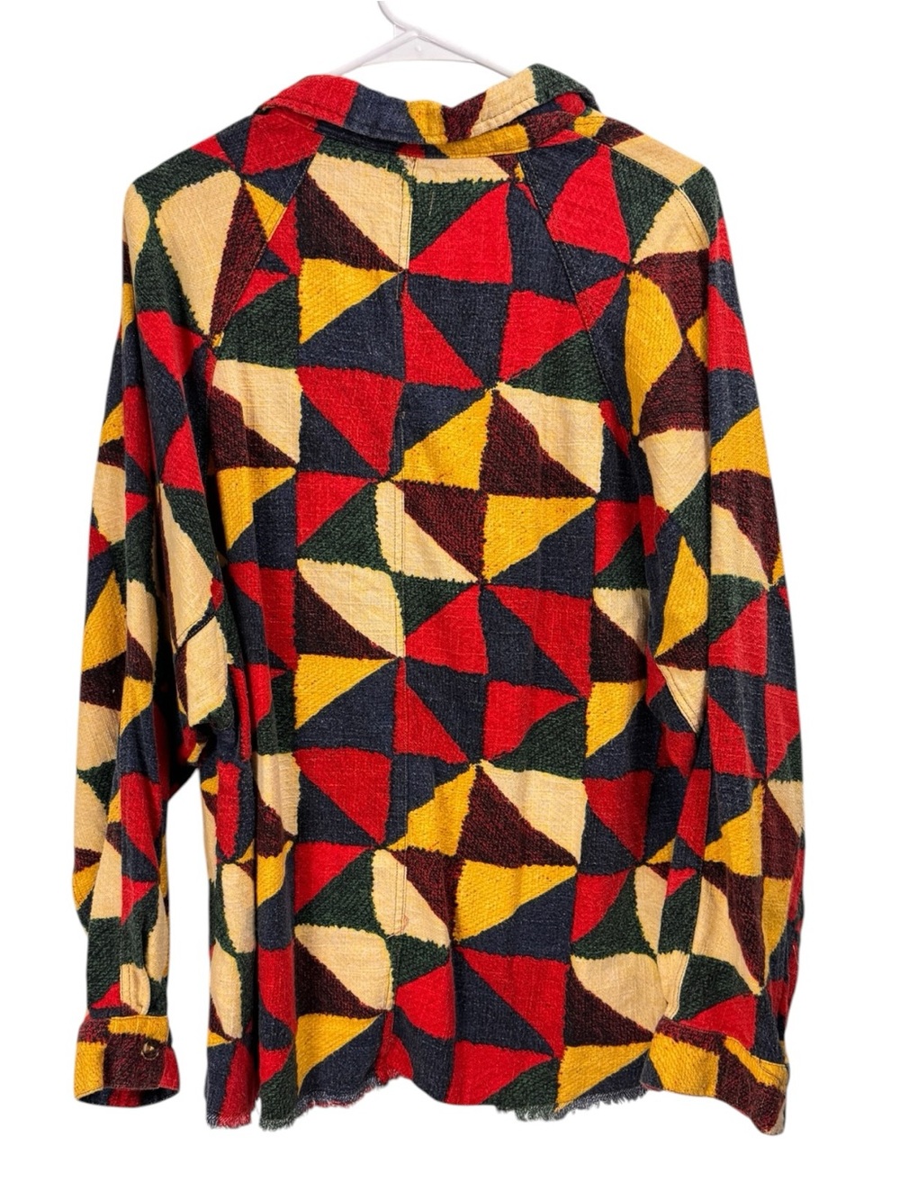 BDG Urban Outfitters Size Medium Brody Flannel Shirt Oversized Patchwork - Picture 2 of 9